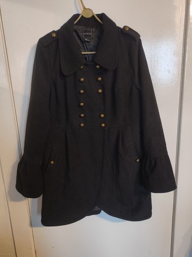 Atticus black peacoat double - black,