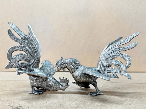 Vintage italy metal rooster - vintage,