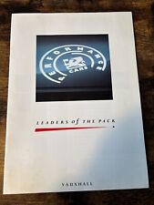 VAUXHALL PERFORMANCE CARS UK MARKET BROCHURE 1989 CAVALIER, SENATOR, ASTRA