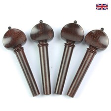 Violin Peg Set Tamarind Wood - Swiss Model with Matched Trim