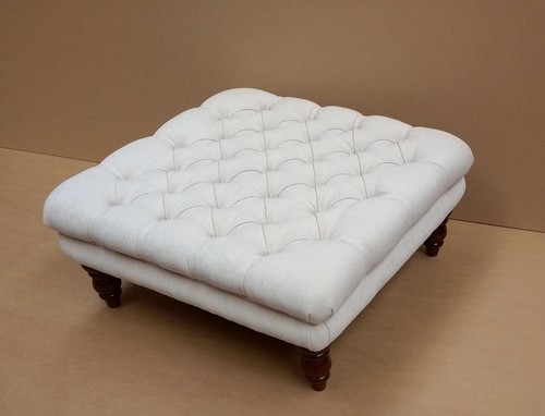 Square footstool chesterfield - square,