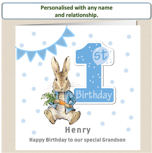 Personalised peter rabbit 1st - personalised,