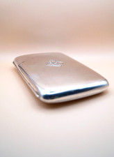 Solid Sterling Silver Cigarette Case Birmingham 1944 Vintage 192g Retro Gift