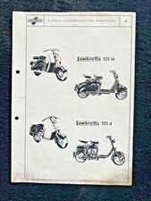 Original Lambretta Press info - Standard elements for reproductions LD/D No8