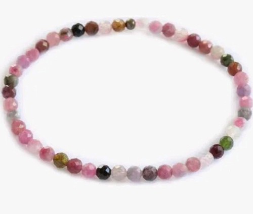 4mm faceted watermelon - 4mm,