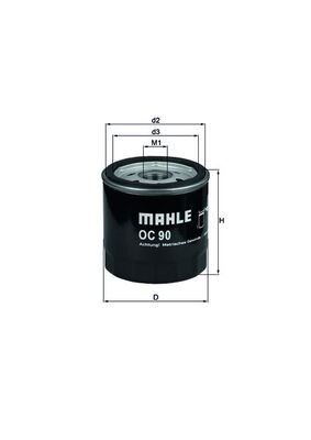 Mahle oil filter for - mahle, oc