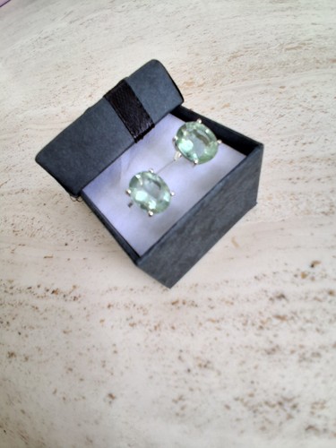 Prasiolite sterling silver - prasiolite,