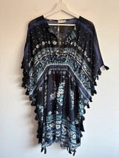 Monsoon navy cotton printed