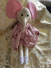 Hand Made Rag Doll Elephant Soft Toy