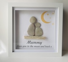 Mum/Family Pebble Art Picture