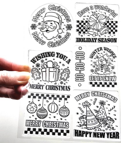 Clear stamps christmas - clear,