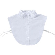 Ruffle Mock Neck False Collar