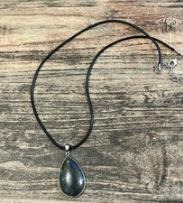 Pyrite Necklace Crystal Necklace Crystal Wax Rope Chain