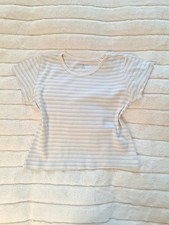 Brandy Melville Cream Striped Baby Tee Stripey Tshirt One Size Stripes