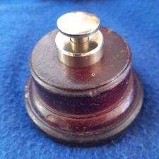 ART DECO VINTAGE WOOD & BRASS