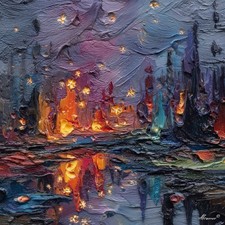 Leonid Afremov SILENT MARKET