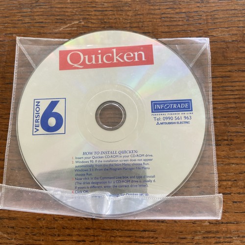 Quicken version cd - version, 6