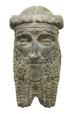 HUGE ANCIENT ROMAN BRONZE MASK OF AN EMPEROR CA 200-300AD SUPERB ANCIENT ARTIFAC