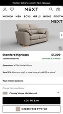 NEXT Stamford 2 Seater Sofa