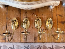 4x Vintage Brass Wall Sconce