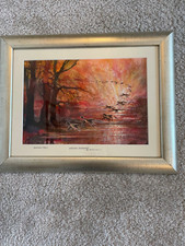 Delamere Forest, Cheshire - original framed painting by Macclesfield artist