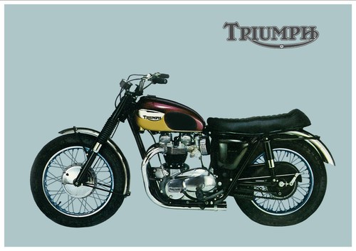 Triumph poster t120 special - triumph,