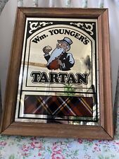 Wm YOUNGER’S TARTAN MIRROR - Vintage Advertising Man Cave Home Bar
