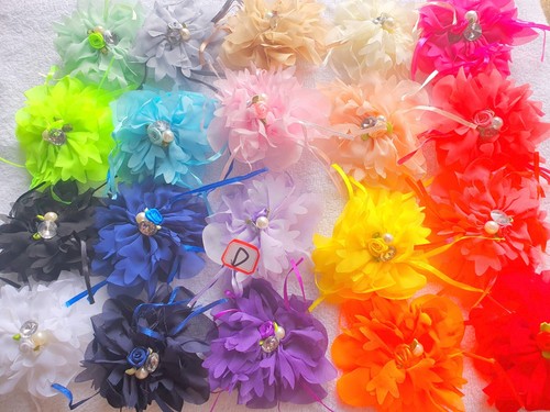 Joblot 60pcs flower hair - 60pcs, clips