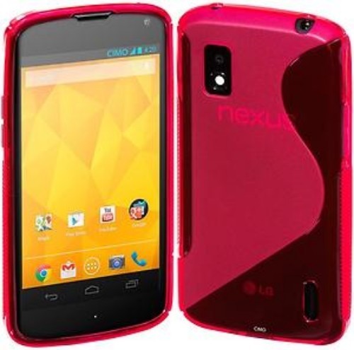 Nexus4 e960 pink line gel - lg,
