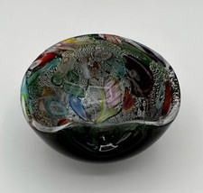 Murano Italy Aventurine Black