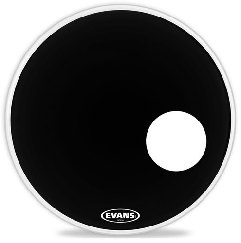 Evans eq3 black bass drum - evans,
