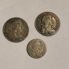 3x Charles II Coins
