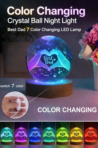 Best dad crystal ball - crystal, led