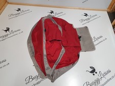 Baby Jogger City Mini GT replacement hood fabric Red Grey single