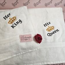 His Queen Her King Bath Towel