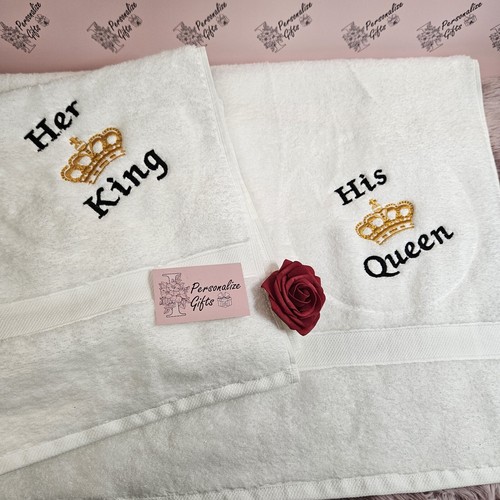 His queen her - bath, towel