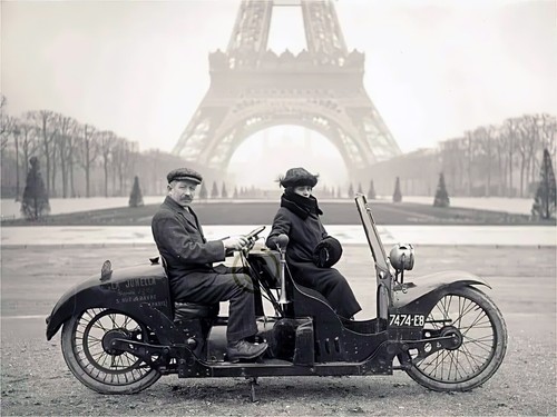 Motor cycle two seater - motor,