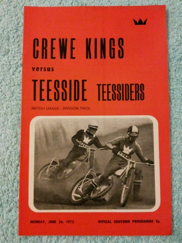 Crewe speedway 1972 - speedway,