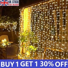 300 LED Curtain Fairy Lights
