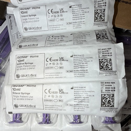 10x 10ml feeding syringe.