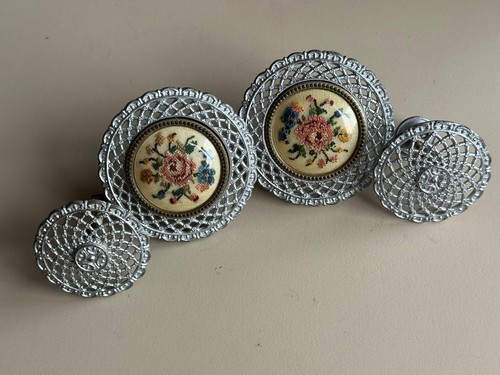 Vintage metal drawer knobs - vintage,