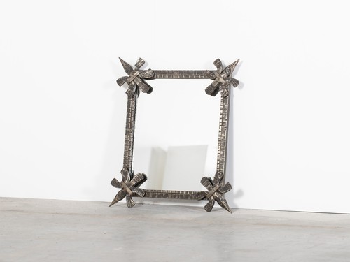 Brutalist forged iron - iron, mirror