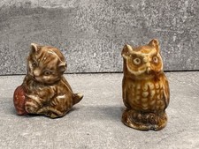Wade Whimsies Cat And Owl