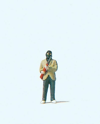Armed robber figure - robber, ho/oo