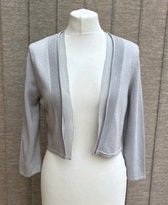 Monsoon Silver Sparkly Shrug