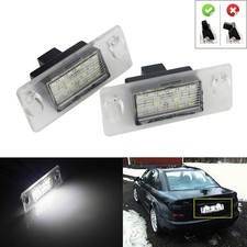 2x For Audi A4 B5 1995-2001 A3 8L 1996-00 LED License Number Plate Light Canbus