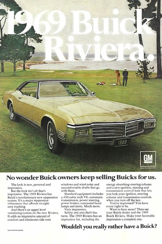 1968 buick riviera automobile - riviera,