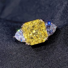 3.40Ct Canary Yellow Radiant