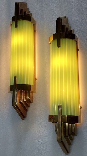 Antique vintage art - deco, brass