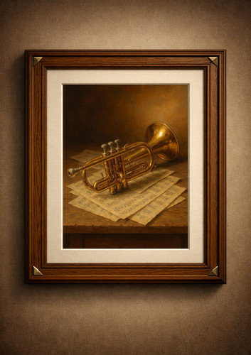 Golden trumpet vintage - trumpet,